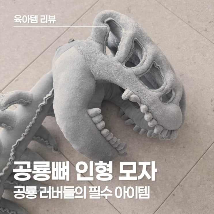  공룡 좋아하는 아이 선물 추천, 데데리트 공룡뼈 인형 모자