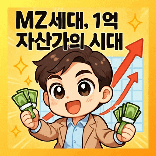  MZ세대, 1억 자산가 급증의 진짜 이유,  저축에서 투자로 옮겨간 세대의 감각