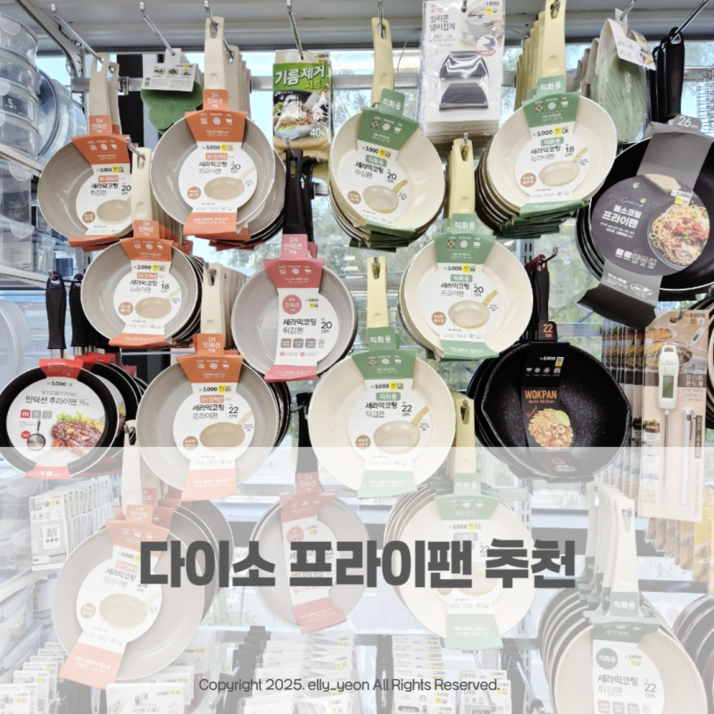 다이소 인덕션 사용 가능 프라이팬 추천 + 다용도 뚜껑