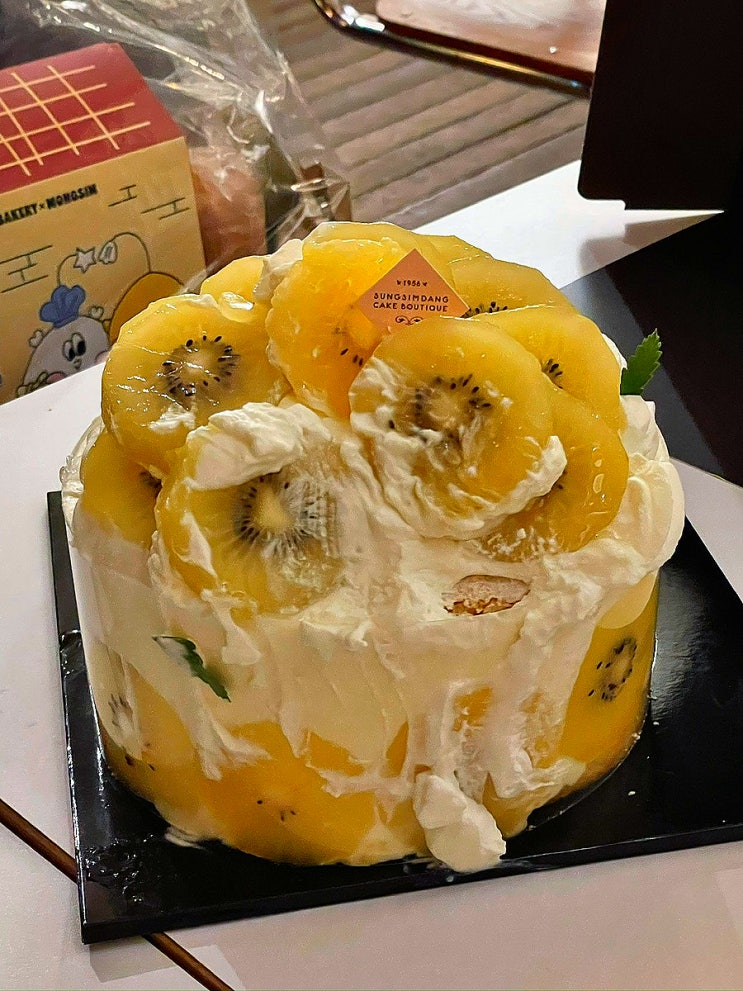 성심당 키위 케이크 키위시루 요키요키 맛 후기 | 성심당 빵 먹을 수 있는 곳 추천 성심당문화원 성심당굿즈 판매 (내돈내산)