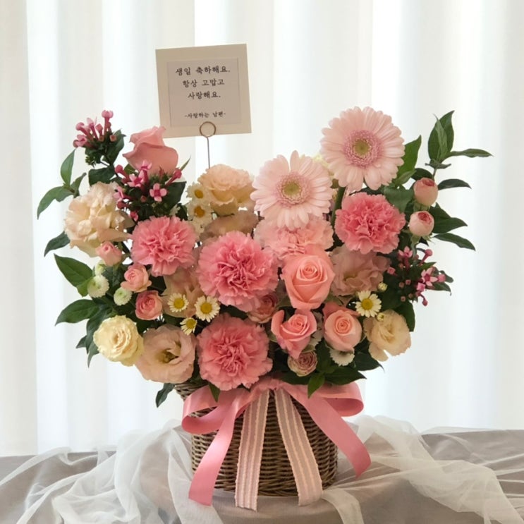  북수원꽃집 수원생신꽃바구니 (수원꽃바구니, 수원꽃바구니배달, 온무드플라워스튜디오)