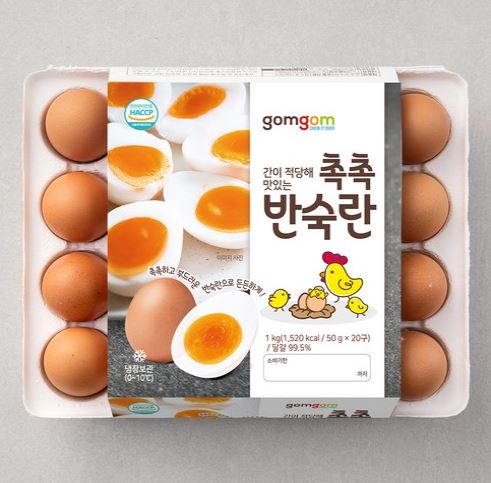  집에서 즐기는 고퀄리티 아침식사 – 곰곰 촉촉 반숙란 (냉장) 15구/20구/30구”