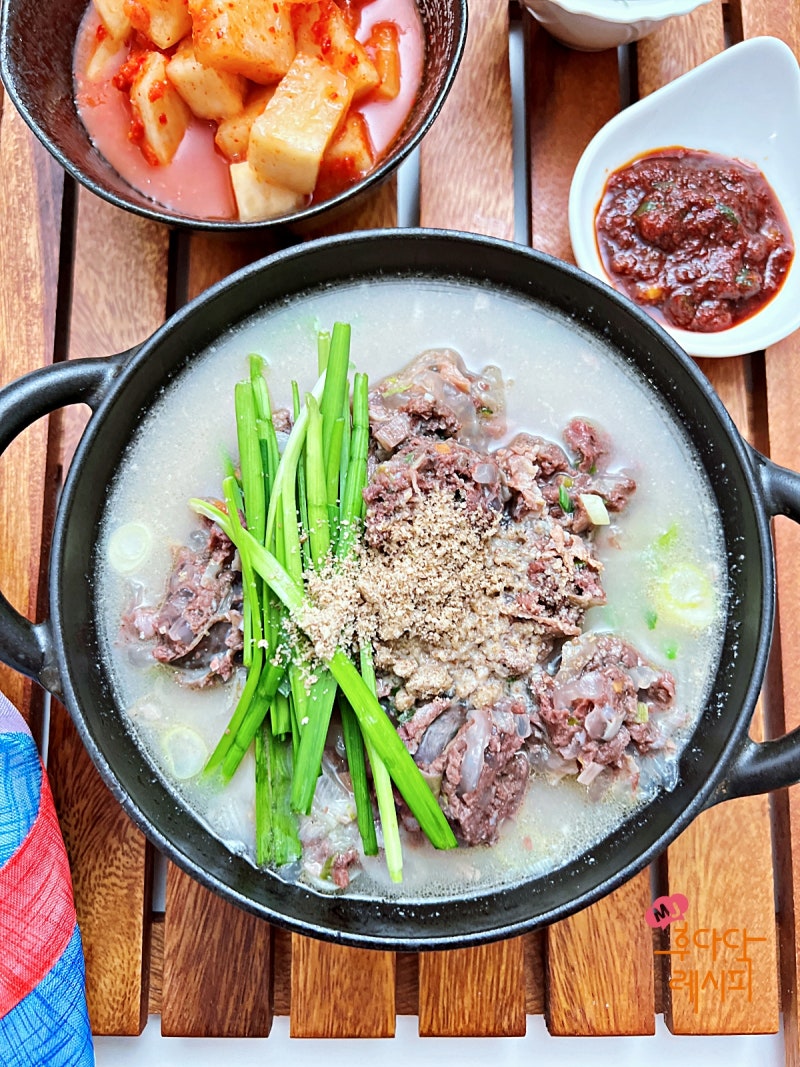 얼큰 순대국밥 만들기 레시피 순대국 다대기 만들기