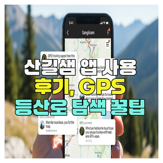  산길샘 앱 사용 후기, GPS 등산로 탐색 꿀팁