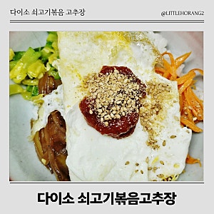 다이소 소고기볶음 고추장 2천원 비빔밥에 딱 내돈내산