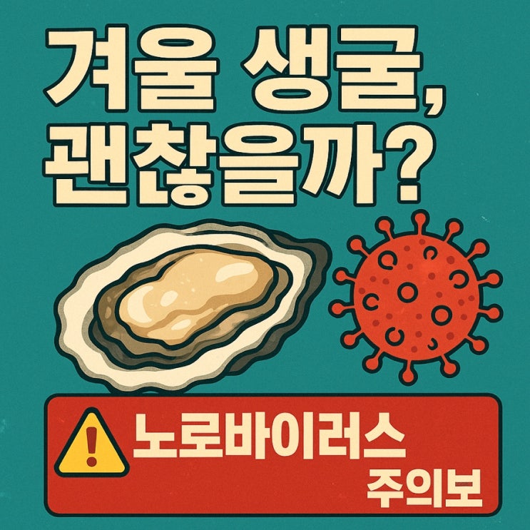  겨울철 굴, 정말 괜찮을까? 노로바이러스 감염 주의와 안전 섭취법