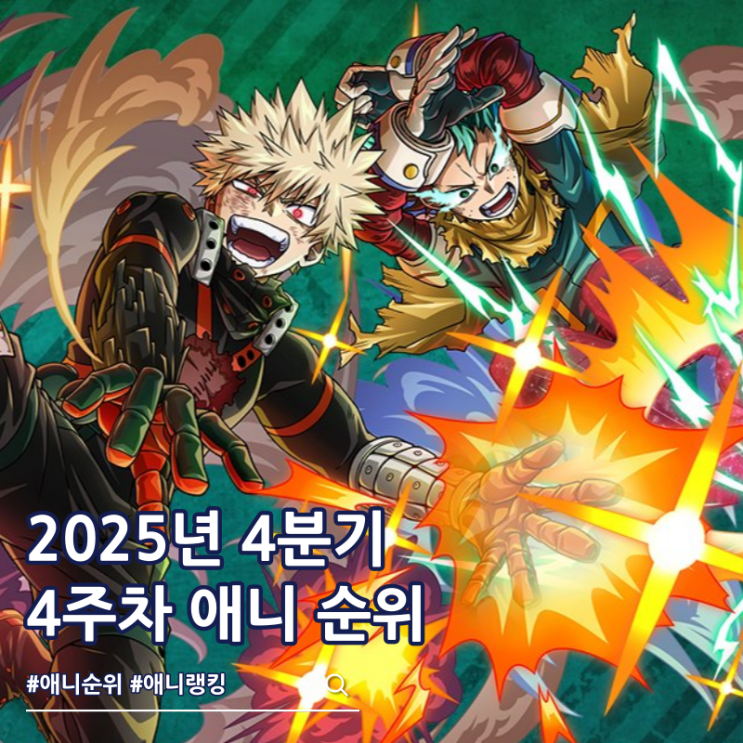  2025년 4분기 애니 순위 1위 나히아