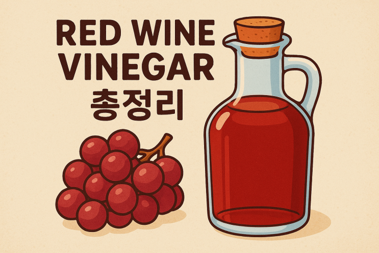  레드와인 비니거, 건강과 다이어트를 한 번에! 효능·먹는법·활용법 / 다른 비니거(식초) 차이점 총정리