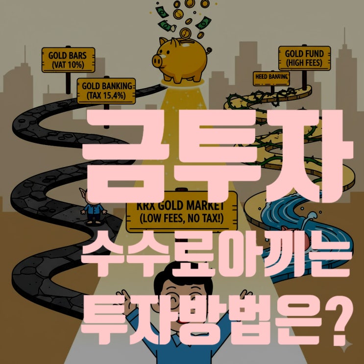  금 투자 수수료 가장 저렴한 방법? (2025년 최신판) 골드바, 골드뱅킹, KRX, ETF 완벽 비교 (15.4% 세금 아끼는 법)