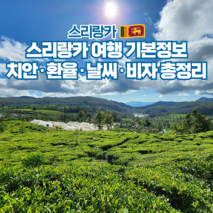  스리랑카 배낭여행 치안 환율 날씨 비자 유심 정보 정리