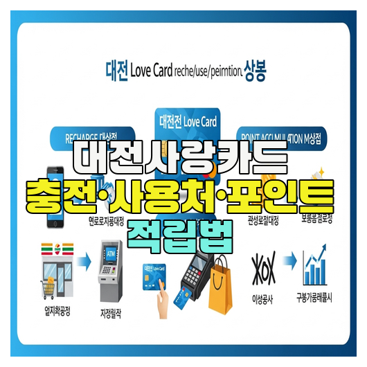  대전사랑카드 충전·사용처·포인트 적립법