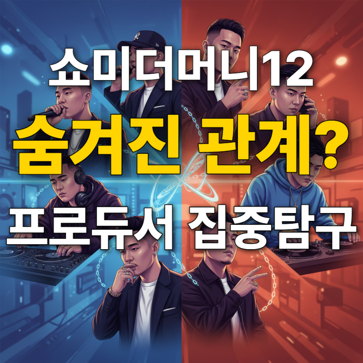  쇼미더머니12 프로듀서들의 숨겨진 연결고리 파헤치기