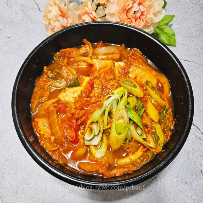 백종원 참치김치찌개 레시피 끓이는법 간단 김치찌개