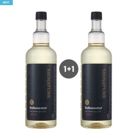  “1+1 이벤트! 불스원샷 시그니처 500ml – 엔진세정·연료수분제거로 연비 UP!”