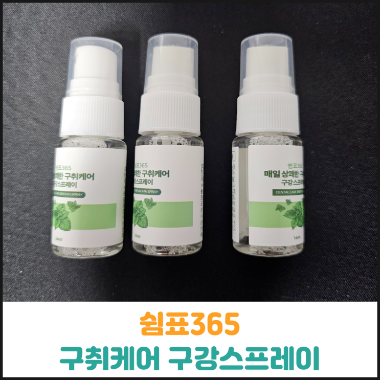  쉼표365 매일 상쾌한 구취케어 구강스프레이 후기