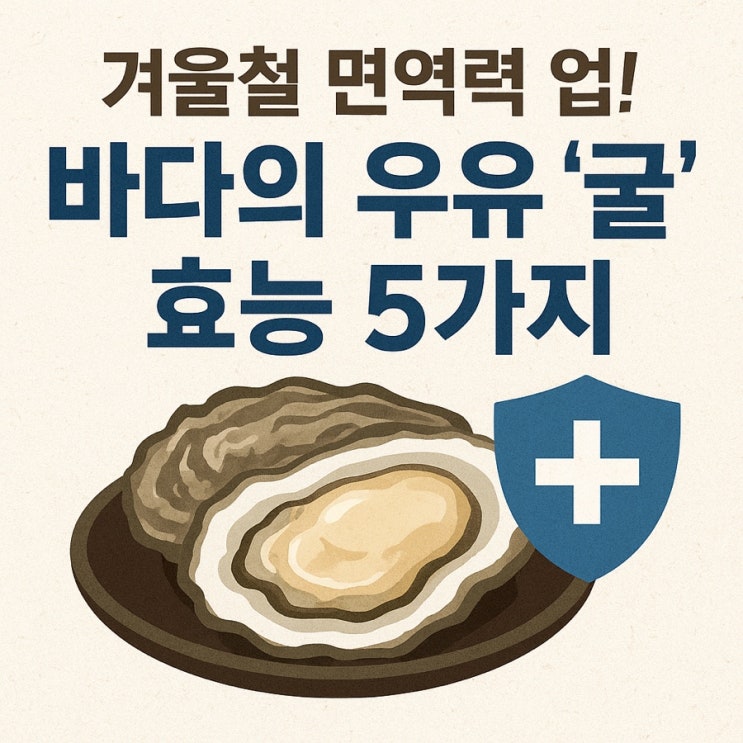   바다의 우유, 굴의 놀라운 효능 총정리!