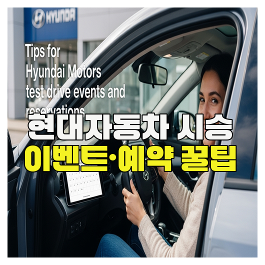  현대자동차 시승 이벤트·예약 꿀팁
