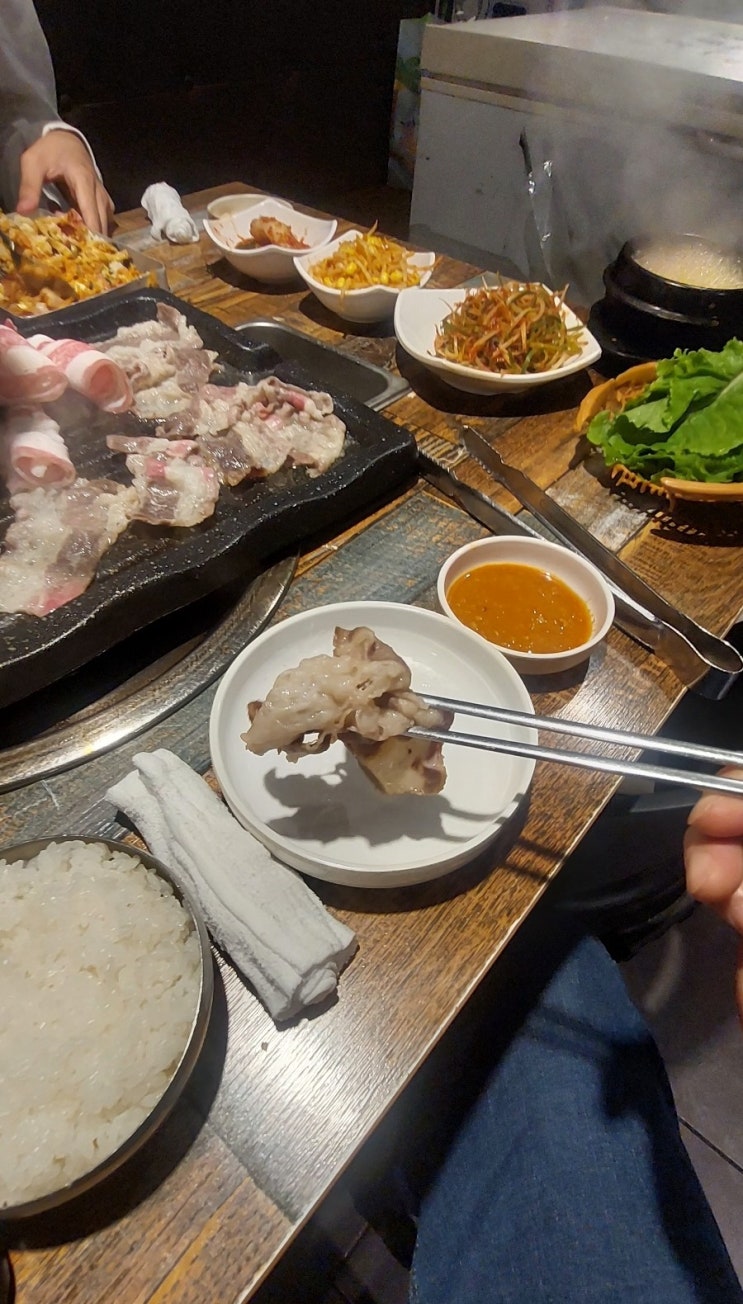  인천 인하대 1인 14,900원 가성비 고기무한리필 숯불구이먹방