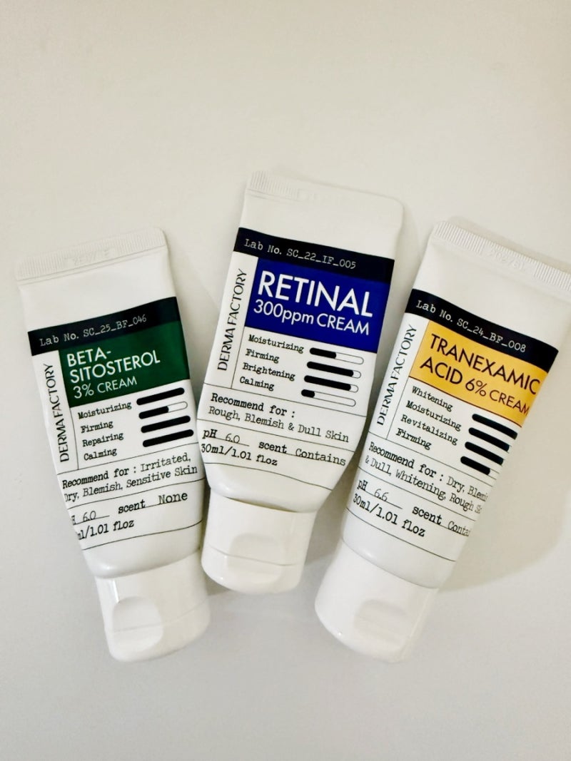 리뷰 내돈내산 더마팩토리(Derma Factory) 크림 추천 트라넥삼산 6%크림, 베타시토스테롤 3% 크림....
