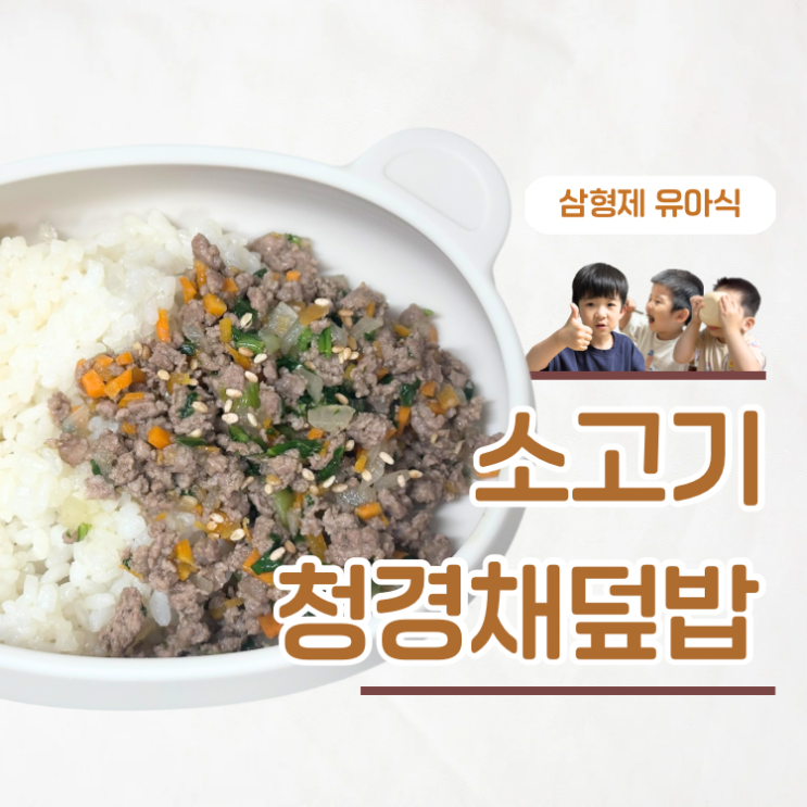  돌아기 소고기청경채덮밥 한그릇 뚝딱 완밥 해결