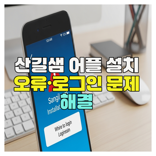  산길샘 어플 설치 오류·로그인 문제 해결