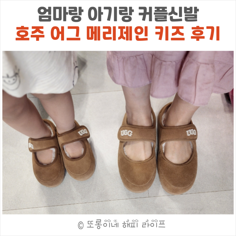 호주 어그 메리제인 키즈 성인 엄마랑 커플 신발 후기 (오즈웨어 키즈 어그 사이즈 팁)