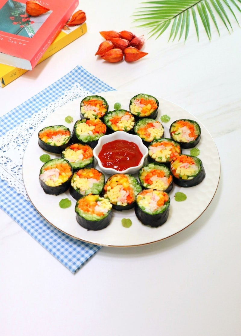 김완선 다이어트 김밥 레시피 라이스페이퍼 키토김밥 만들기