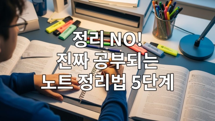  맨날 정리만 하다 시간 다 보낸다면? '진짜' 공부되는 노트 정리법 5단계