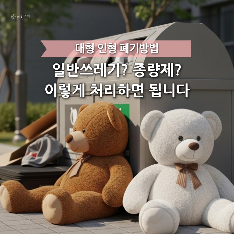 "대형폐기물 맞아요?" 처지 곤란한 큰인형 바디필로우 버리는 법