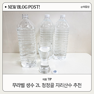 무라벨 생수 2L 청정골 지리산수 추천