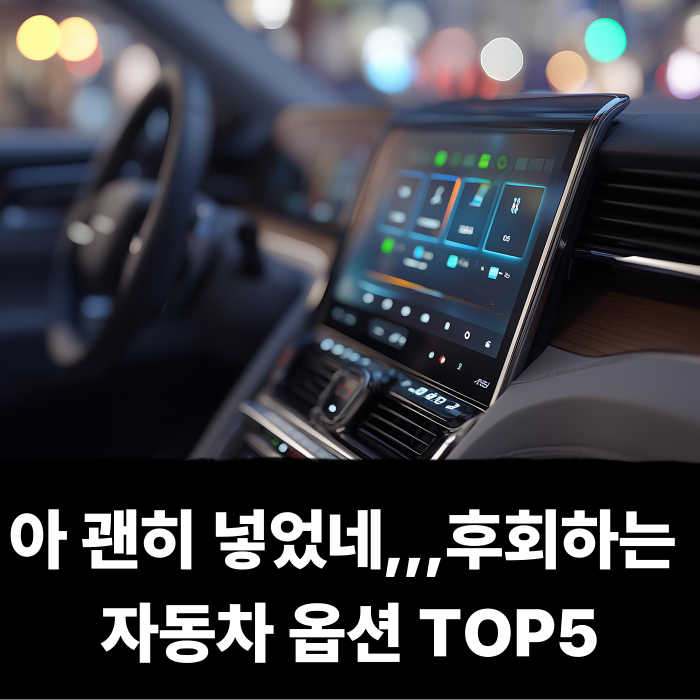  아 괜히 넣었네.. 운전자들 무조건 후회하는 자동차 옵션 TOP5