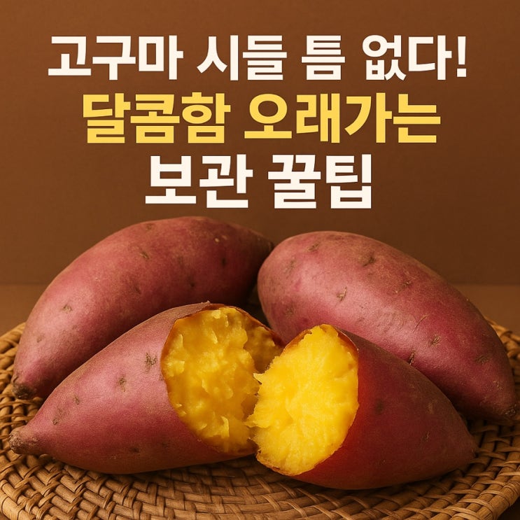   고구마 오래 두고도 달콤하게! 신선함 유지하는 보관법 꿀팁
