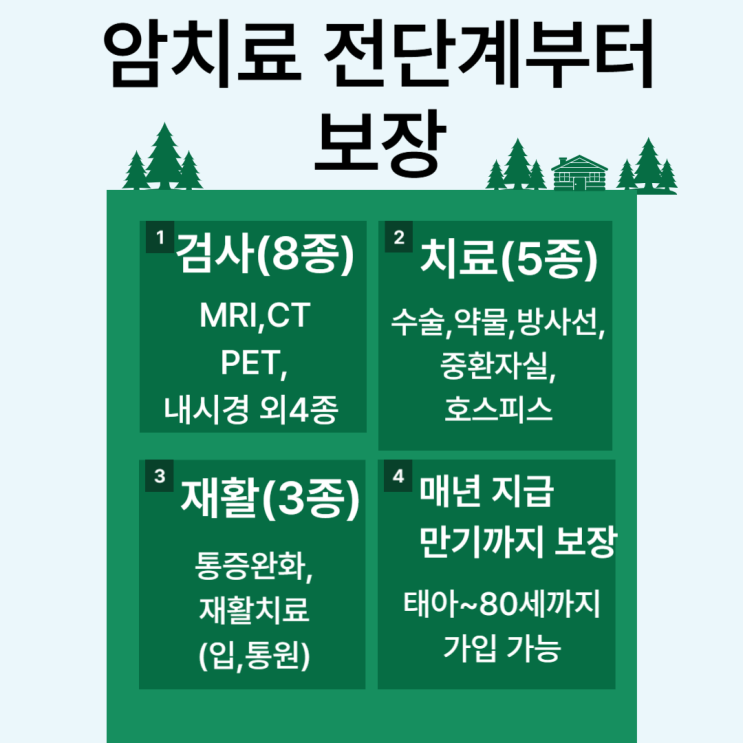  ️(최신 암보험) 암 직접 치료 전단계부터 보장! 매년 /만기까지 보장 플랜