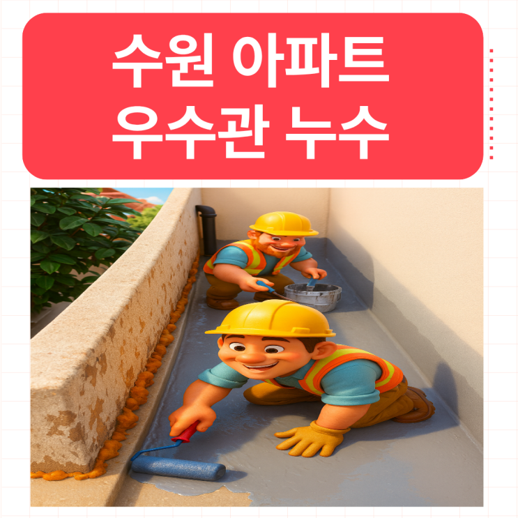  수원  빗물누수업체, 행궁동 송죽동 천장 벽면 물샘 문제 해결