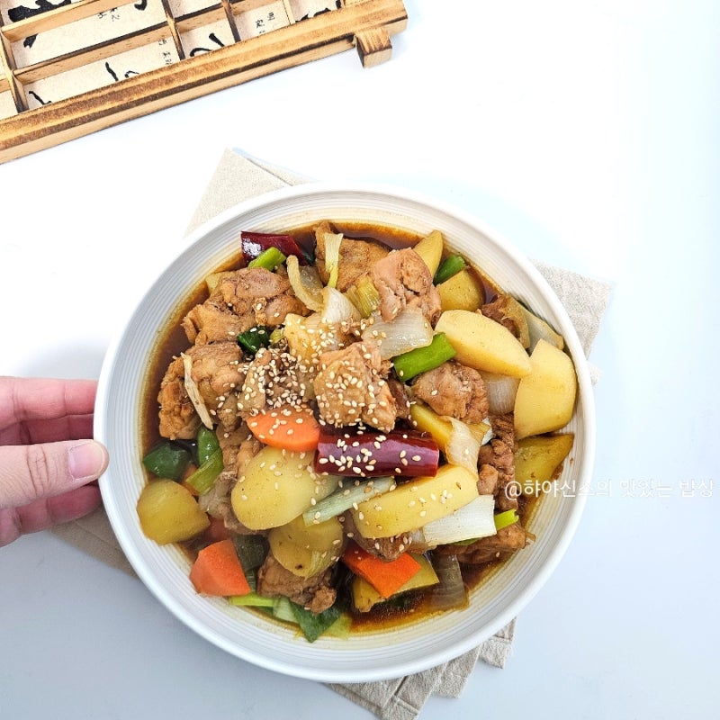 콜라찜닭 레시피 양념 소스 원팬 순살 간장찜닭 만들기