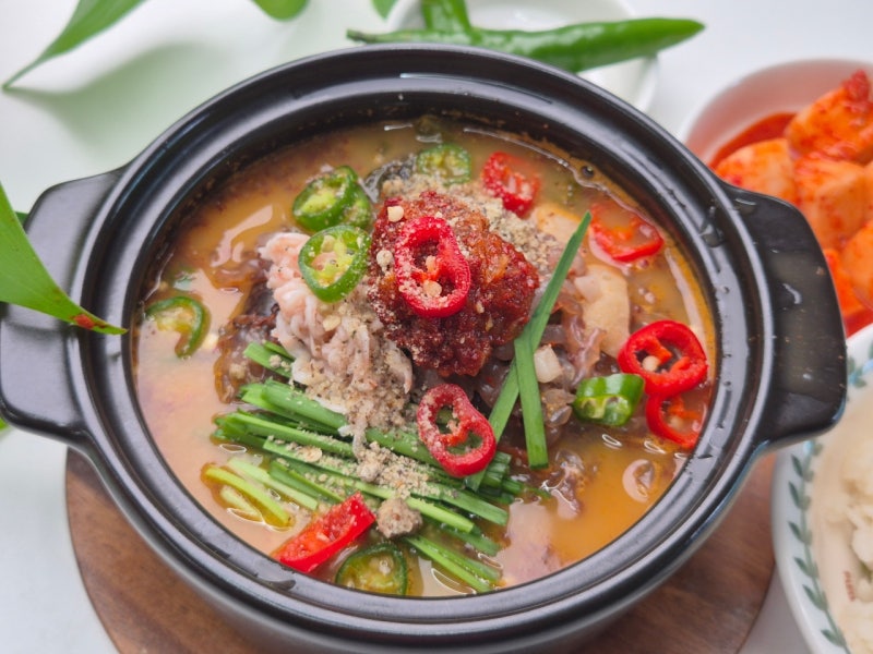 10분 레시피 얼큰 순대국 만들기 순대국 다대기 순대 국밥