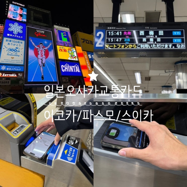  아이폰 유저 일본 오사카 교통카드 이코카/파스모/스이카 실물카드 구입없이 애플페이로 사용하기 ( 아이폰/애플워치) 발급법, 사용법, 중학생 아이 일본 교통카드 발급 사용 팁