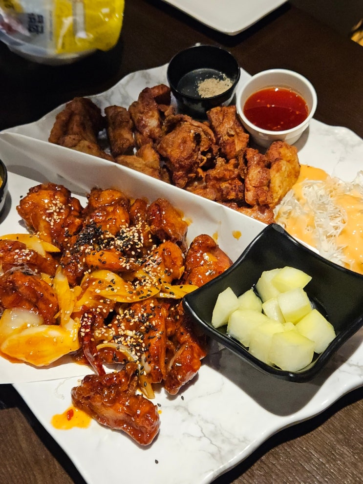  가족외식으로 딱! 바삭하고 매콤한 인천청라맛집 픽스치킨