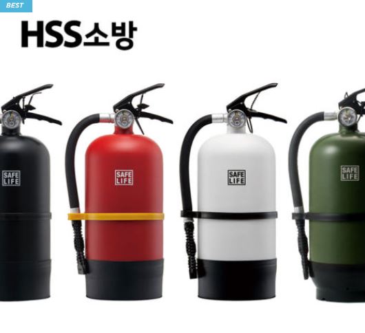  가정·업소용 고성능 분말소화기 SAFELIFE Z33 3.3kg – A4 B6 C급 KC인증”