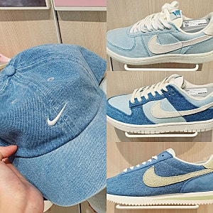 나이키 데님모자 데님캡 구입 후기 할인 착용샷 코디 OOTD