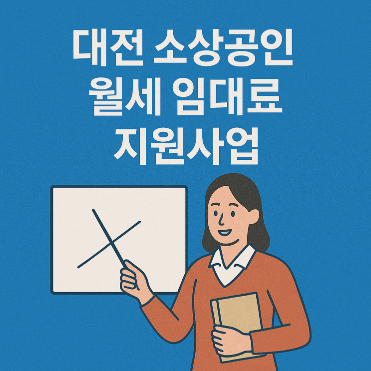 대전 소상공인 월세 임대료 지원사업 신청하기