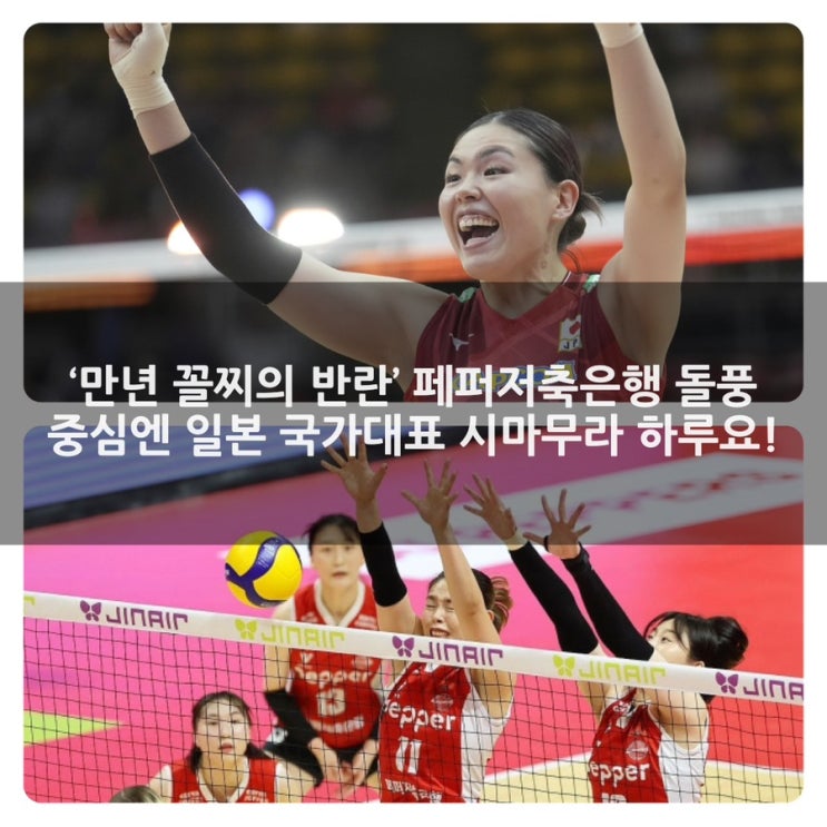 반란’ <b>페퍼</b>저축은행 돌풍 중심엔 일본 국가대표 <b>시마무라</b>... 