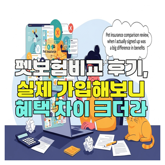  펫보험비교 후기, 실제 가입해보니 혜택 차이 크더라