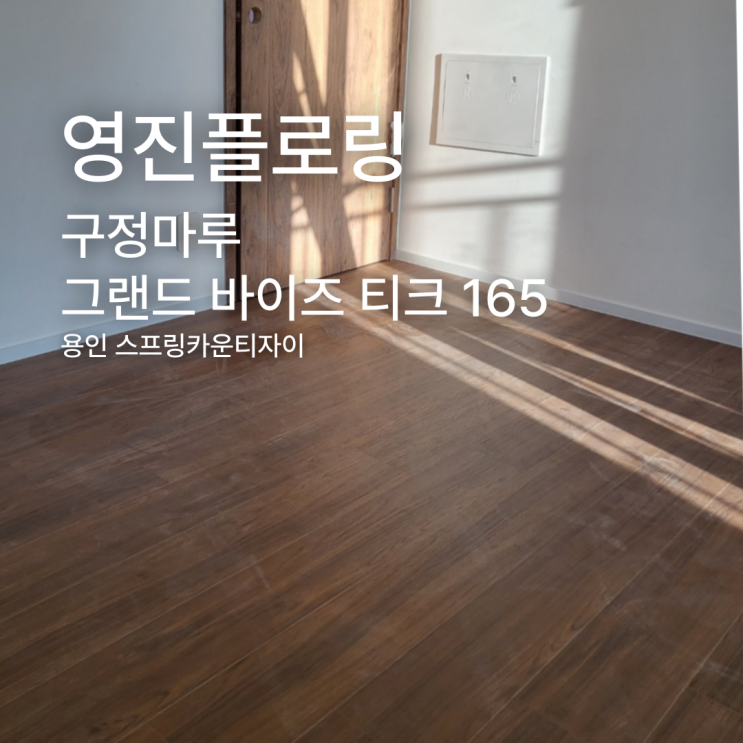  구정마루 그랜드 바이즈 티크 165 스프링카운티자이 시공 사례