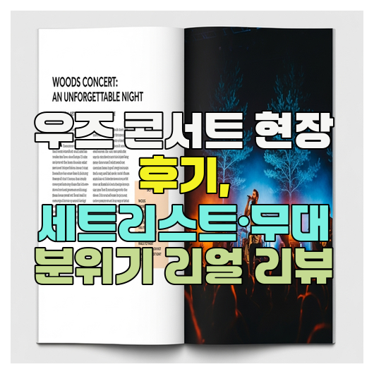  우즈 콘서트 현장 후기, 세트리스트·무대 분위기 리얼 리뷰