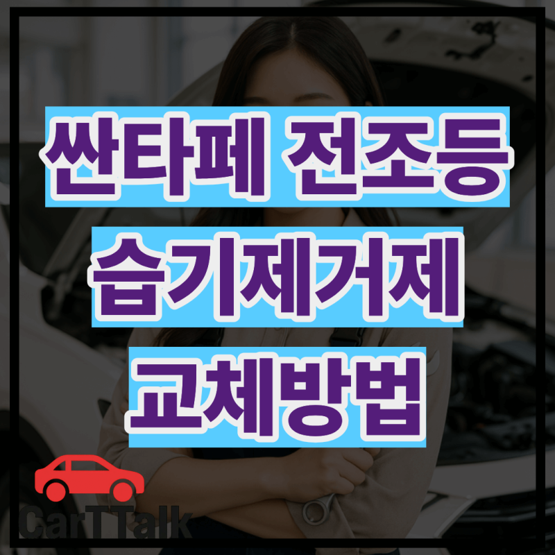 싼타페 MX5 전조등·데이라이트 습기제거제 셀프교체 완벽가이드｜품번·위치·교체비용 총정....