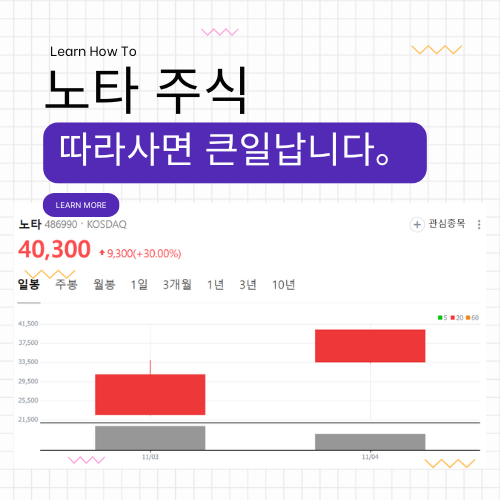  노타 주식, 당장 사면 큰일 난다? (공모가 9,100원의 비밀)