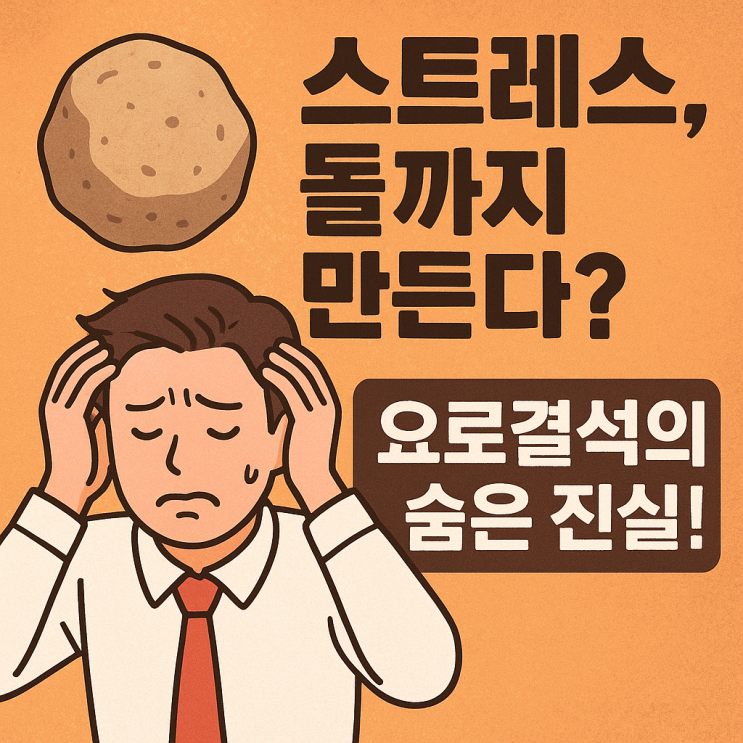  스트레스 받으면 결석도 생긴다?  요로결석과 스트레스의 숨은 관계