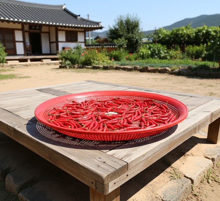  성우 플라스틱 채반 다라이, 대형 소쿠리로 나물 채소 말리기 끝!