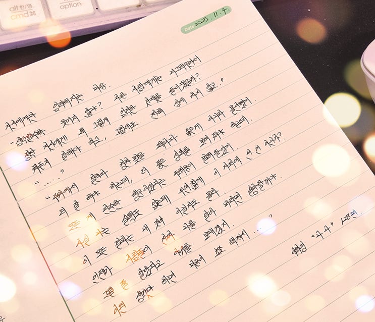  오늘의필사 - 자신에게 관대해지기